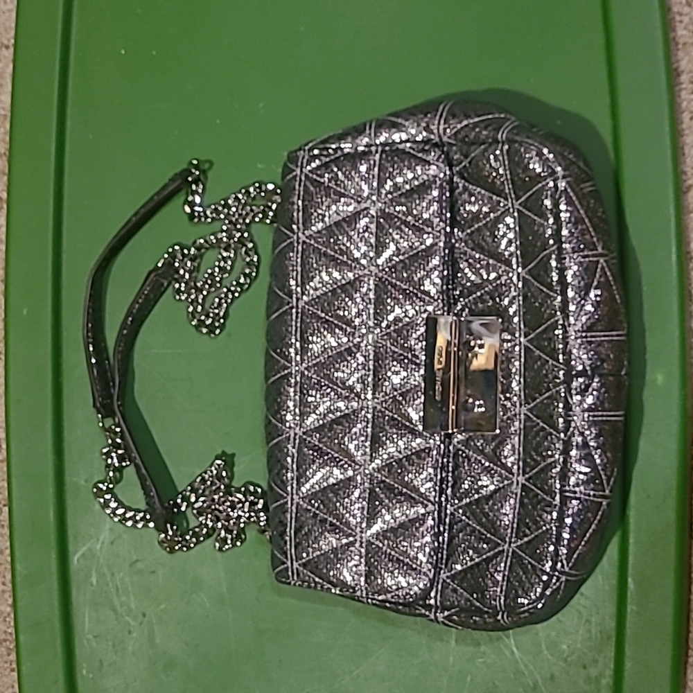 Shiny Silver Michael Kors Purse
